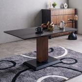 セラミック 昇降テーブル 大理石調 昇降式 高さ調節 テーブル リフティングテーブル リビングダイニングテーブル ローテーブル 和モダン 幅1200×奥行700×高さ510～720mm