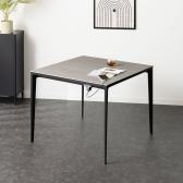 【設置無料】ダイニングテーブル オーヴ ORV セラミック 大理石調 スチール脚 耐熱 コンセント付き シンプル モダン テーブル 2人 食卓テーブル セラミックテーブル ワークテーブル 幅898×奥行898×高さ714mm