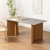 【設置無料】セラミック ダイニングテーブル ウォールナット オーク 4人用 長方形 和モダン ナチュラル ブラウン 幅1650×奥行850×高さ719mm