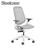 スチールケース シリーズワン Steelcase Karman オフィスチェア デスクチェア 事務椅子 パソコンチェア メッシュ シーガルフレーム 肘付 キャスター付き アジャスタブル肘 4Dアーム 座面高さ調節 419A000SS4D-F1
