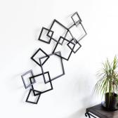 ウォールデコレーション 壁飾り デザイン アイアン 幾何学 シンプル インテリジェンス 玄関 リビング 幅990×奥行60×高さ460mm