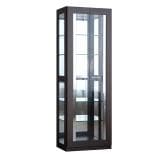 モリタインテリア ハイタイプ コレクションケース ガラス LED 照明付き 背面ミラー 収納 棚 ショーケース フィギュアケース コレクションボード ディスプレイラック 幅594×奥行411×高さ1750mm