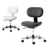 ノーリツイス(NORITSUISU) DC導電チェア メッキ脚 導電ウレタン巻双輪キャスター 静電気防止 導電ビニールレザー 工場 研究施設 日本製 国産 DC-EH16 幅595×奥行500×高さ780～860mm