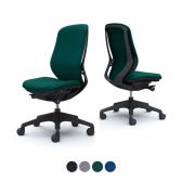 C637XR | シルフィー sylphy 【防炎クロス仕様】 ハイバック 背クッションタイプ 防炎 肘なし ブラックボディ 樹脂脚 (オカムラ)