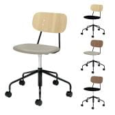 【抗菌加工】プラス DC-UA3LWN リフレッシュチェア カフェチェア ラウンジチェア ダイニングチェア ミーティングチェア ビニルレザー張り 回転脚タイプ キャスター付き 座クッション【SIAA】