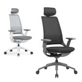 ハグ HUG オフィスチェア デスクチェア ヘッドレスト 可動肘 ランバーサポート シンクロロッキング ウレタンキャスター 在宅 幅700×奥行700×高さ1180～1265mm