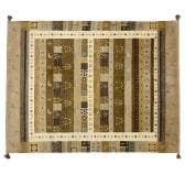 ギャッベラグ SNOW ラグ カーペット 絨毯 シャギー ギャベ インド 手織り 素朴 オールシーズン ウール コットン天然 断熱効果 長方形 幅1900×長さ2400mm