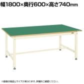 サカエ 中量作業台KTタイプ 幅1800×奥行600×高さ740mm KT-683FENI