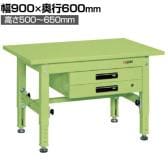 サカエ ボール盤台 幅900×奥行600×高さ500～650mm TKT5-096BS