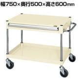 サカエ CSパールワゴン 中量タイプ 引出し付き 幅750×奥行500×高さ600mm CSP-7561ASEI