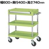 サカエ CSパールワゴン 中量タイプ 引出し付き 幅600×奥行400×高さ740mm CSP-6072ANUI
