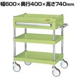 サカエ CSパールワゴン 中量タイプ 引出し付き 幅600×奥行400×高さ740mm CSP-6073ANU