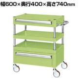 サカエ CSパールワゴン 中量タイプ 引出し付き 幅600×奥行400×高さ740mm CSP-6072ACNU