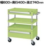 サカエ CSパールワゴン 中量タイプ 引出し付き 幅600×奥行400×高さ740mm CSP-6072ACSE