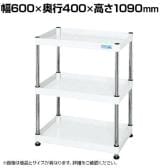 サカエ CSパールワゴン 固定タイプ 幅600×奥行400×高さ1090mm CSPN-60103W