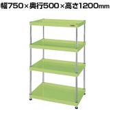 サカエ CSパールワゴン 固定タイプ 幅750×奥行500×高さ1200mm CSPN-75124