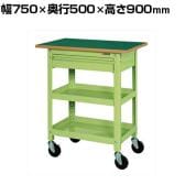 サカエ スーパースペシャルワゴン 引出し 天板付き 幅750×奥行500×高さ900mm SSW-112RCT