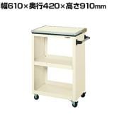 サカエ ホワイトボード付きワゴン 幅610×奥行420×高さ910mm PMW-2WB