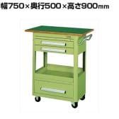 サカエ エースワゴン 天板付き 幅750×奥行500×高さ900mm A-38AT