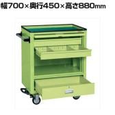 サカエ エスエスワゴン フットブレーキ付き 幅700×奥行450×高さ880mm SS-A2NBR