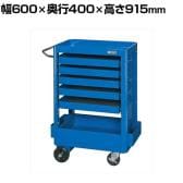 サカエ 工具収納ワゴン 幅600×奥行400×高さ915mm NTW-640C5B