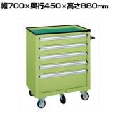 サカエ キャビネットワゴン 幅700×奥行450×高さ880mm SS-DB