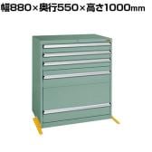 サカエ ツーリングキャビネット 幅880×奥行550×高さ1000mm TLV8-S1051AANG