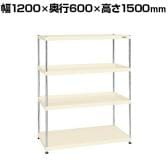 サカエ ニューCSパールラック 均等耐荷重75KG/段 4段タイプ 幅1200×奥行600×高さ1500mm CSPRA-2124I