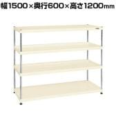 サカエ ニューCSパールラック 均等耐荷重75KG/段 4段タイプ 幅1500×奥行600×高さ1200mm CSPRA-1224I