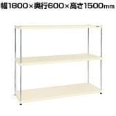 サカエ ニューCSパールラック 均等耐荷重75KG/段 3段タイプ 幅1800×奥行600×高さ1500mm CSPRA-2323I
