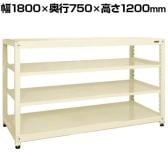 【単体】サカエ RKラック 単体 均等耐荷重:250KG/段 4段タイプ 幅1800×奥行750×高さ1200mm RKN-8724I
