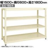 【単体】サカエ RKラック 単体 均等耐荷重:250KG/段 4段タイプ 幅1500×奥行600×高さ1800mm RKN-5684I