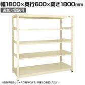 【単体】サカエ RKラック 単体 均等耐荷重:250KG/段 5段タイプ 幅1800×奥行600×高さ1800mm RKN-8685I