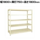 【単体】サカエ RKラック 単体 均等耐荷重:250KG/段 5段タイプ 幅1800×奥行750×高さ1800mm RKN-8785I