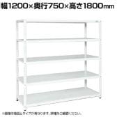 サカエ サカエラック 100kg/段 高さ1800mm 5段タイプ 幅1200×奥行750×高さ1800mm STN4-1218W