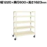 サカエ スーパーキャスターラック ゴム車 幅1220×奥行600×高さ1623mm SPR-2125RI