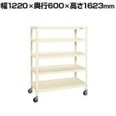 サカエ スーパーキャスターラック ゴム車 幅1220×奥行600×高さ1623mm SPR-2125URI