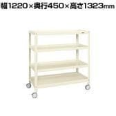 サカエ スーパーキャスターラック 双輪エラストマー車 幅1220×奥行450×高さ1323mm SPR-1114RDI
