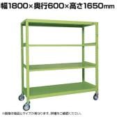 サカエ キャスターラックRK型 幅1800×奥行600×高さ1650mm RKCN-8654