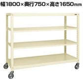 サカエ キャスターラックRK型 幅1800×奥行750×高さ1650mm RKCN-8754I