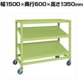 サカエ キャスターラックRK型傾斜棚タイプ 幅1500×奥行600×高さ1350mm RKCN-5623SNU