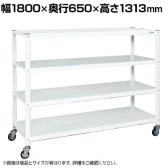 サカエ キャスターラック 幅1800×奥行650×高さ1313mm STN3-1812RW