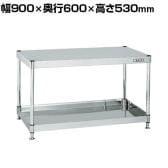 サカエ ステンレスCSパールワゴン 固定タイプ 幅900×奥行600×高さ530mm CSPN4-9052