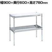 サカエ ステンレスCSパールワゴン 固定タイプ 幅900×奥行600×高さ780mm CSPN4-9072