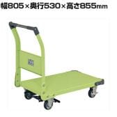 サカエ 特製四輪車 300kgタイプ フットブレーキ付き 幅805×奥行530×高さ855mm TAN-33BR