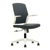 【法人様限定】オフィスチェア ローバック 肘付き 上下昇降 メッシュ ウレタンクッション 幅610×奥行500×高さ920～1015mm