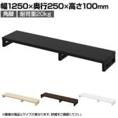 eモニター台 机上台 机上ラック 卓上モニター パソコン台 日本製 ぴったり 角脚タイプ 幅1250×奥行250×高さ100mm EMR-LCK12525 スペース活用 テレワーク 収納