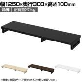 eモニター台 机上台 机上ラック 卓上モニター パソコン台 日本製 ぴったり 角脚タイプ 幅1250×奥行300×高さ100mm EMR-LCK12530 スペース活用 テレワーク 収納