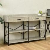 オープンラック 収納 棚 メラミン スチール脚 本棚 シェルフ リビング収納 ディスプレイラック モダン ナチュラル ルンバブル 幅1200×奥行350×高さ810mm 耐荷重5kg/段