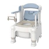 ウェルファン ポータブルトイレ FX-30 らくゾウくん ミストブルー 暖房便座 高齢者 介護用品 福祉用具 トイレ 簡易トイレ 簡単トイレ 排泄関連 非常用 介助